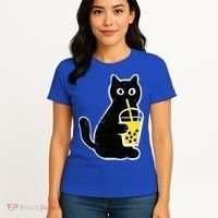 Cat Boba Funny Anime Japanese Women's T-Shirt thumb 4