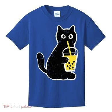 Cat Boba Funny Anime Japanese Kids T-Shirt