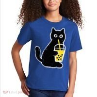 Cat Boba Funny Anime Japanese Kids T-Shirt thumb 2