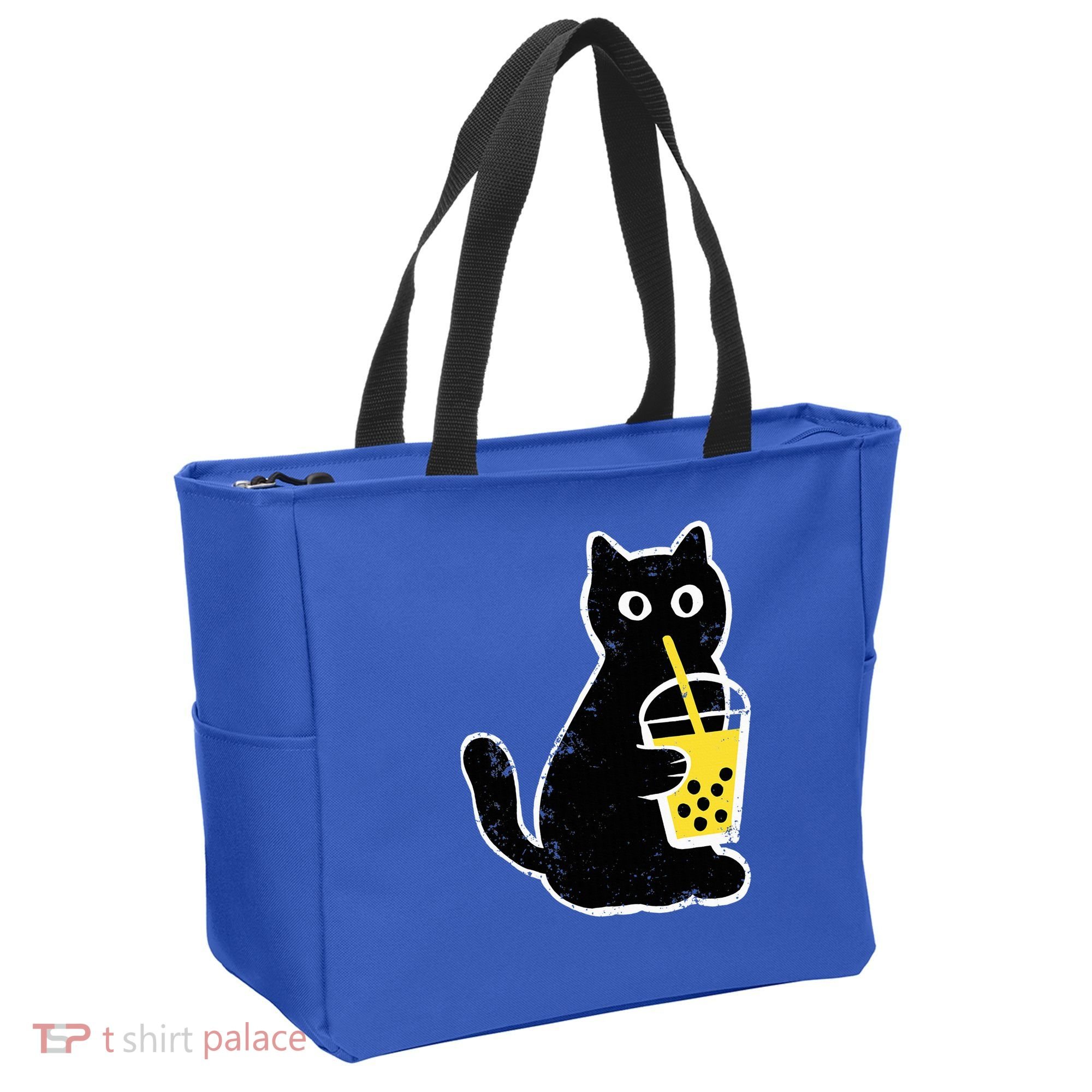Cat Boba Funny Anime Japanese Tote Bag