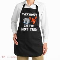 Crawfish Boil Funny Crayfish Everybody In The Hot Tub Apron thumb 2