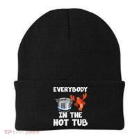 Crawfish Boil Funny Crayfish Everybody In The Hot Tub Beanie thumb 0