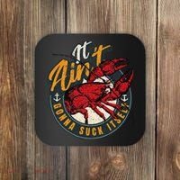 Crawfish Boil Funny Suck Itself Bayou Cajun Seafood Festival Coaster thumb 0
