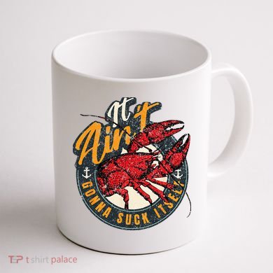 Crawfish Boil Funny Suck Itself Bayou Cajun Seafood Festival Coffee Mug back