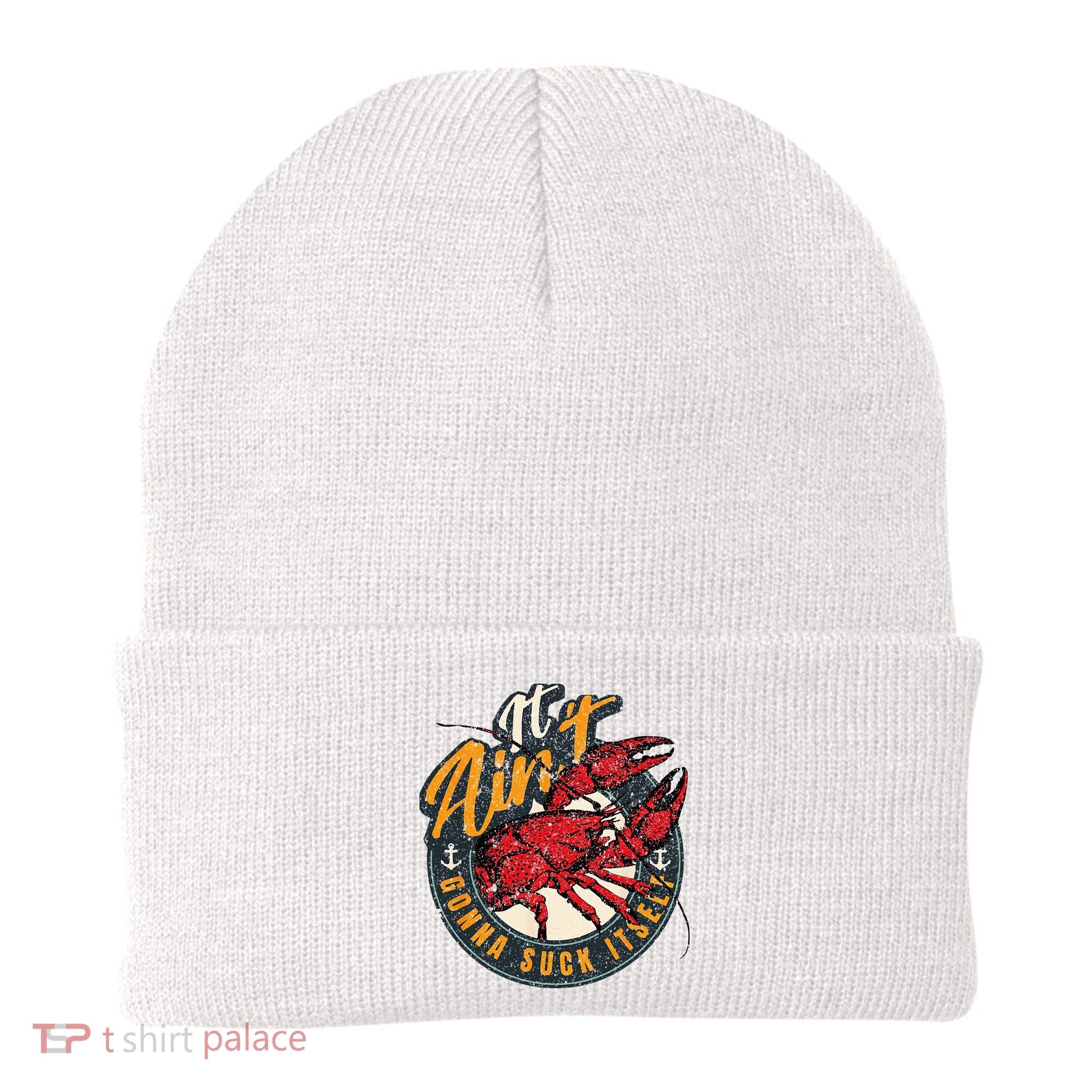 Crawfish Boil Funny Suck Itself Bayou Cajun Seafood Festival Beanie