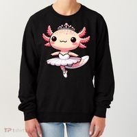 Cute Ballerina Funny Ballet Cute Axolotl Funny Dance Women's Sweatshirt thumb 0