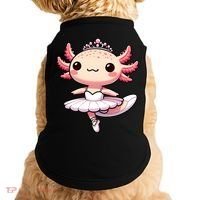Cute Ballerina Funny Ballet Cute Axolotl Funny Dance Doggie Tank thumb 0