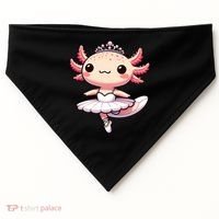 Cute Ballerina Funny Ballet Cute Axolotl Funny Dance USA-Made Doggie Bandana thumb 0