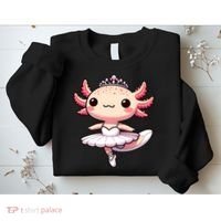 Cute Ballerina Funny Ballet Cute Axolotl Funny Dance Sweatshirt thumb 2