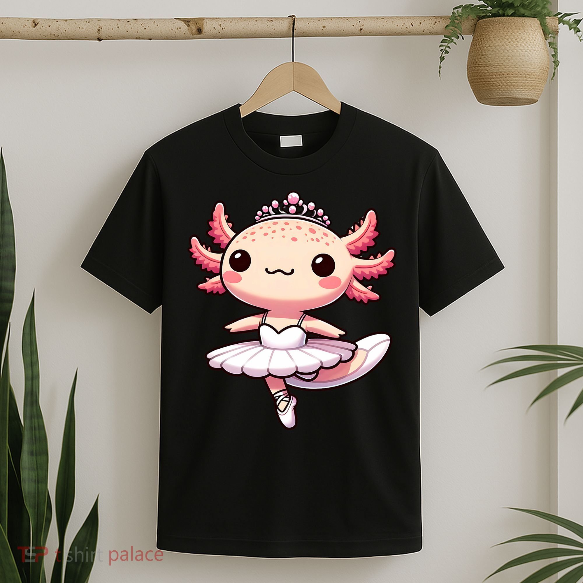 Cute Ballerina Funny Ballet Cute Axolotl Funny Dance T-Shirt