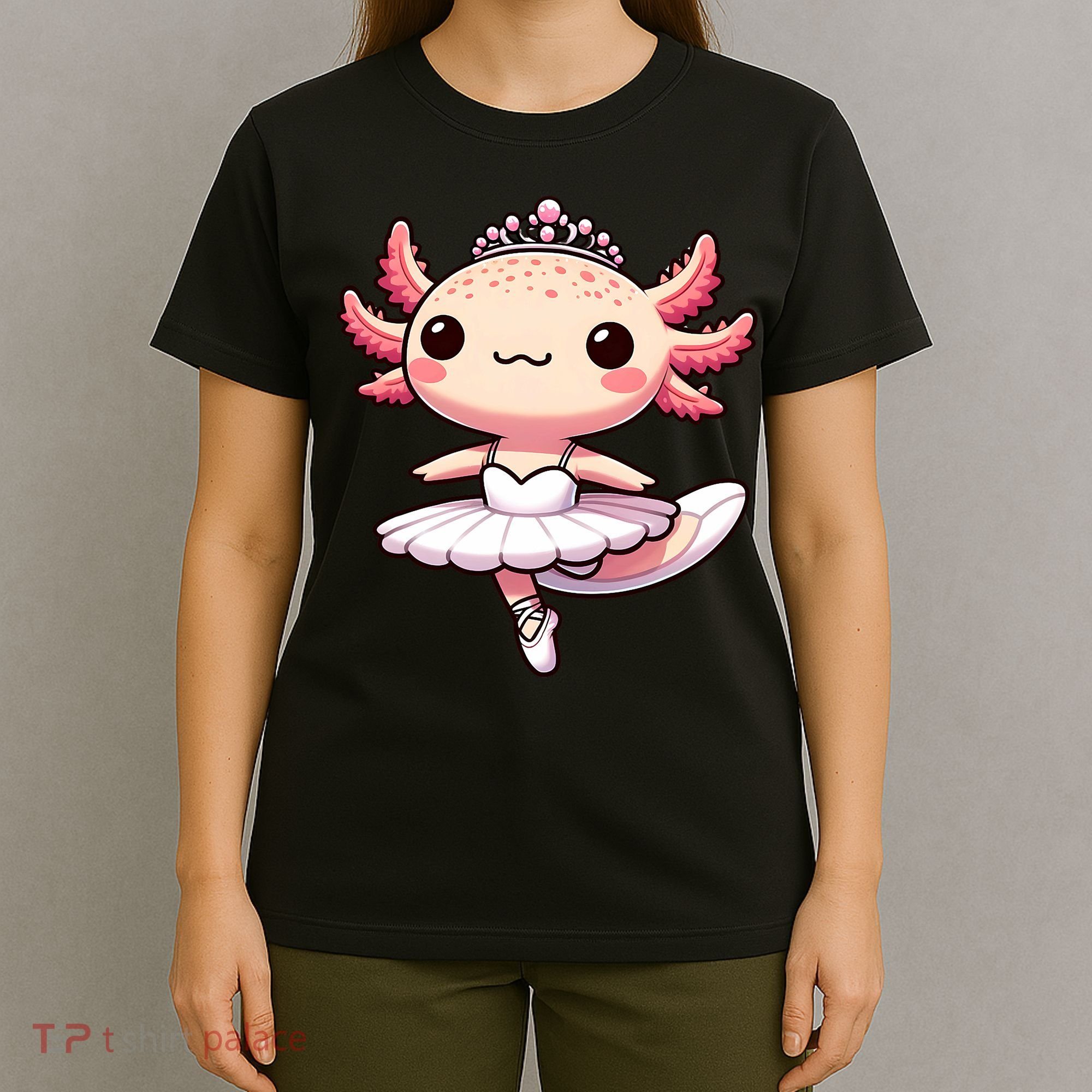 Cute Ballerina Funny Ballet Cute Axolotl Funny Dance T-Shirt