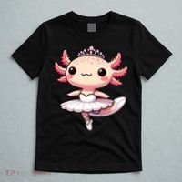 Cute Ballerina Funny Ballet Cute Axolotl Funny Dance T-Shirt thumb 5