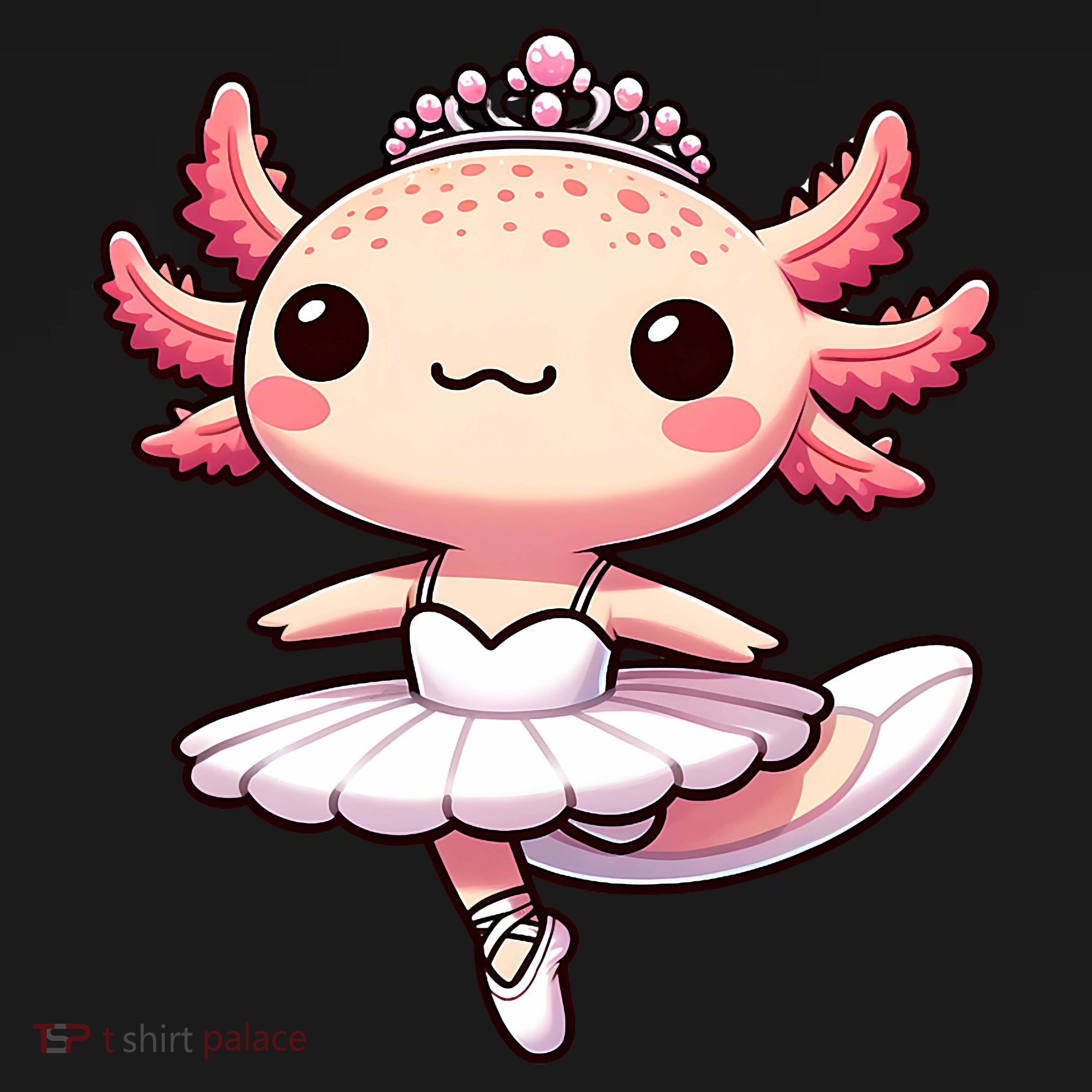 Cute Ballerina Funny Ballet Cute Axolotl Funny Dance Coaster