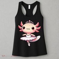 Cute Ballerina Funny Ballet Cute Axolotl Funny Dance Women's Tank Top thumb 3