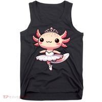 Cute Ballerina Funny Ballet Cute Axolotl Funny Dance Tank Top thumb 0