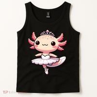 Cute Ballerina Funny Ballet Cute Axolotl Funny Dance Tank Top thumb 2