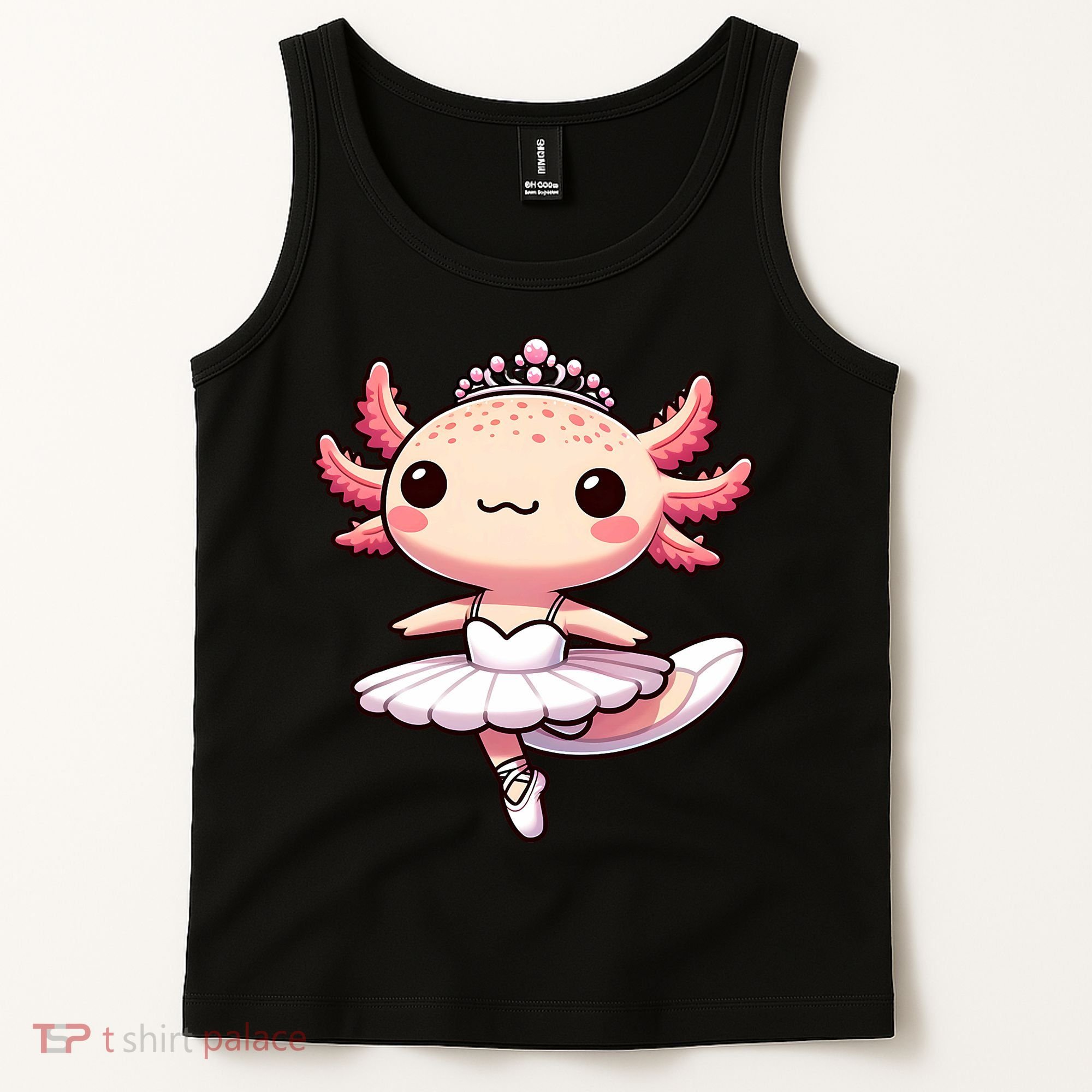 Cute Ballerina Funny Ballet Cute Axolotl Funny Dance Tank Top
