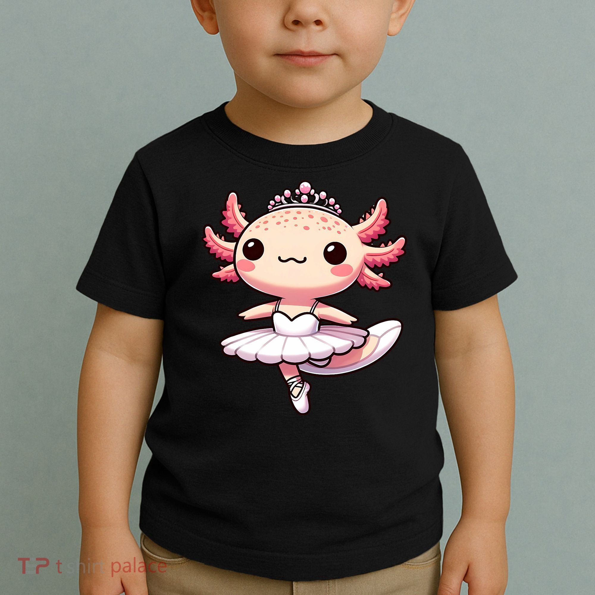 Cute Ballerina Funny Ballet Cute Axolotl Funny Dance Toddler T-Shirt
