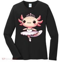 Cute Ballerina Funny Ballet Cute Axolotl Funny Dance Women's Long Sleeve Shirt thumb 0