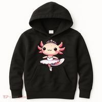 Cute Ballerina Funny Ballet Cute Axolotl Funny Dance Kids Hoodie thumb 0