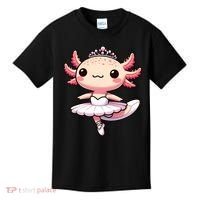 Cute Ballerina Funny Ballet Cute Axolotl Funny Dance Kids T-Shirt thumb 0
