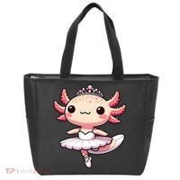 Cute Ballerina Funny Ballet Cute Axolotl Funny Dance Tote Bag thumb 0