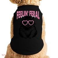 Cute But Feral Feeling Feral Raccon Gift Doggie Tank thumb 0