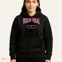 Cute But Feral Feeling Feral Raccon Gift Hoodie thumb 5