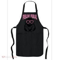 Cute But Feral Feeling Feral Raccon Gift Apron thumb 0