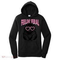 Cute But Feral Feeling Feral Raccon Gift Women's Hoodie thumb 0