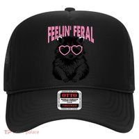 Cute But Feral Feeling Feral Raccon Gift Hat thumb 0