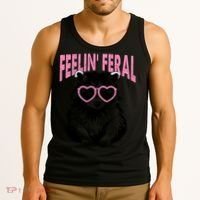 Cute But Feral Feeling Feral Raccon Gift Tank Top thumb 3