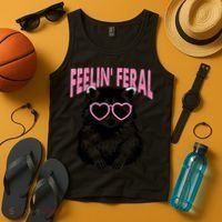 Cute But Feral Feeling Feral Raccon Gift Tank Top thumb 4