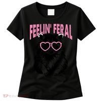 Cute But Feral Feeling Feral Raccon Gift Women's T-Shirt thumb 0