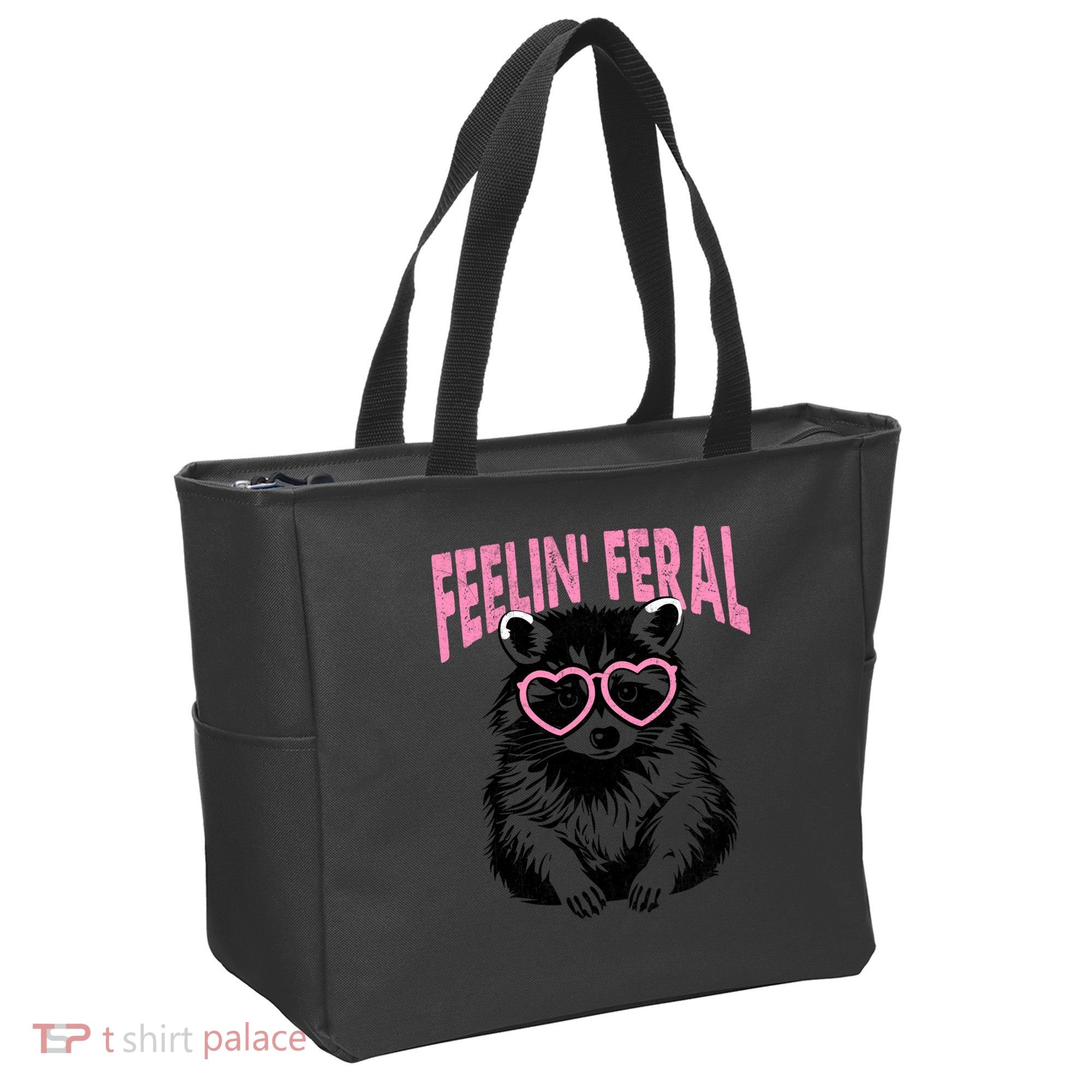 Cute But Feral Feeling Feral Raccon Gift Tote Bag