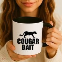 Cougar Bait Funny Gift Cougar Hunting Fishing Dirty Joke Gift Coffee Mug thumb 3