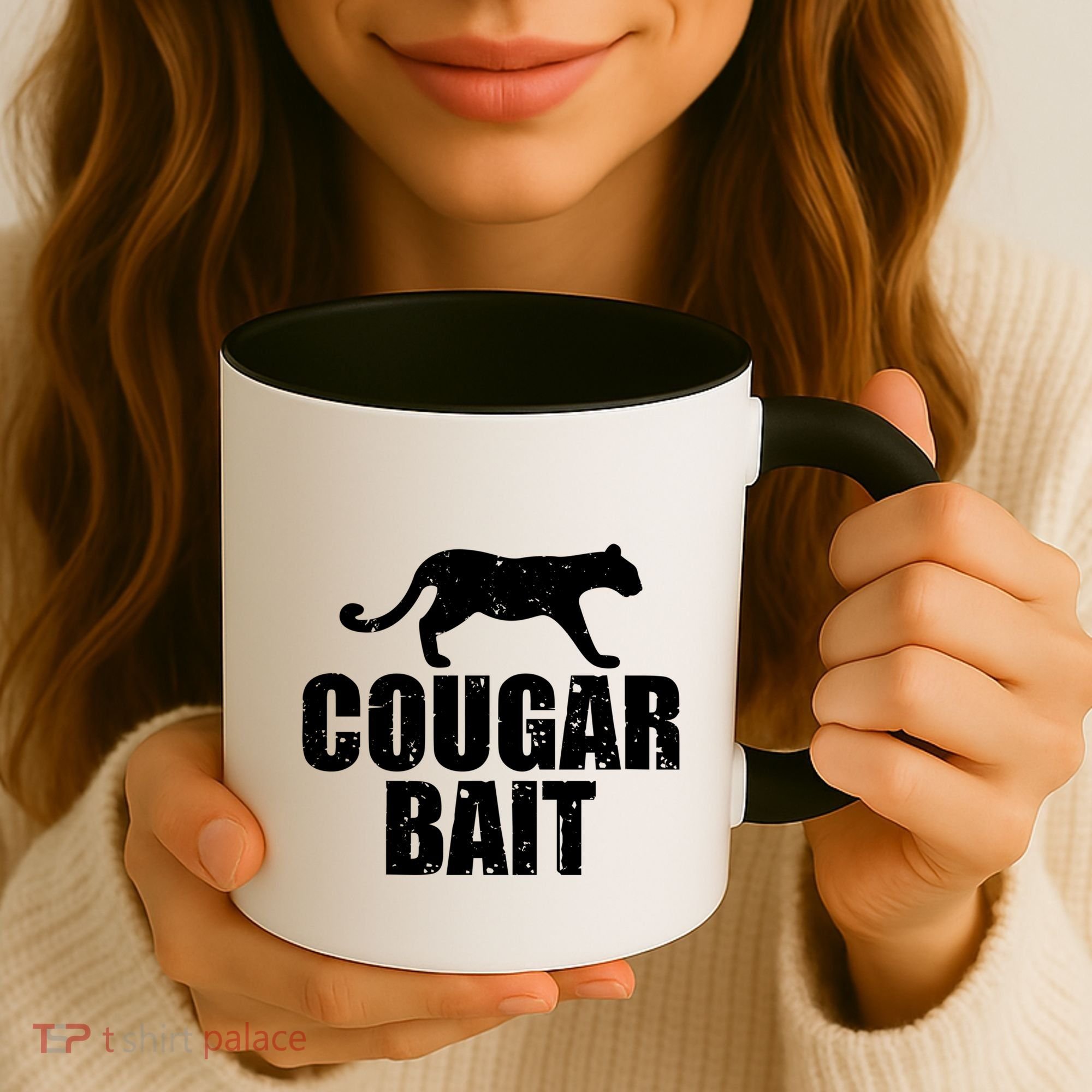 Cougar Bait Funny Gift Cougar Hunting Fishing Dirty Joke Gift Coffee Mug