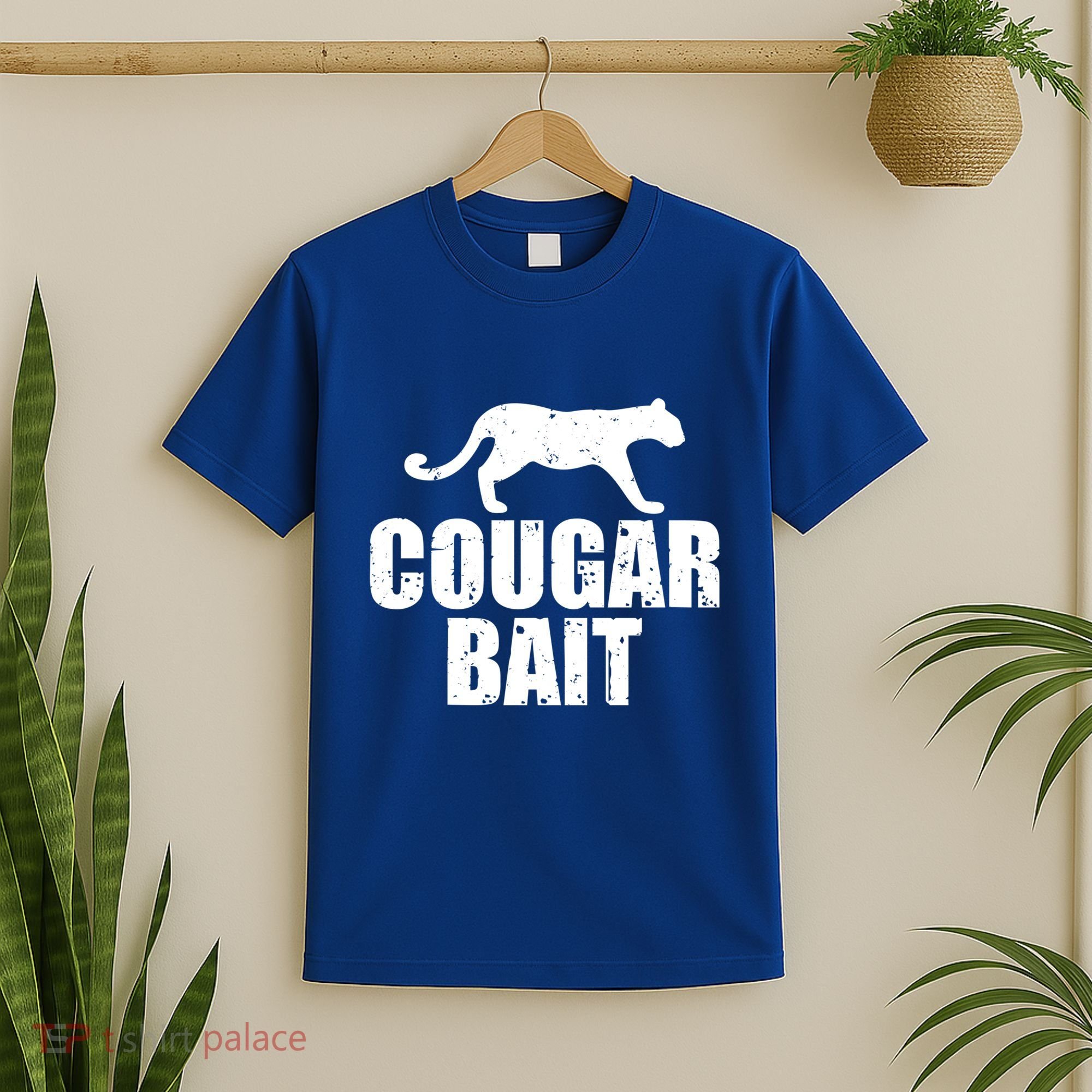 Cougar Bait Funny Gift Cougar Hunting Fishing Dirty Joke Gift T-Shirt
