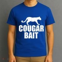 Cougar Bait Funny Gift Cougar Hunting Fishing Dirty Joke Gift T-Shirt thumb 3