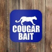 Cougar Bait Funny Gift Cougar Hunting Fishing Dirty Joke Gift Coaster thumb 0