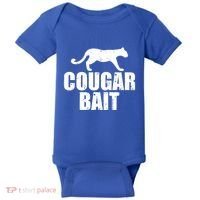 Cougar Bait Funny Gift Cougar Hunting Fishing Dirty Joke Gift Baby Bodysuit thumb 0