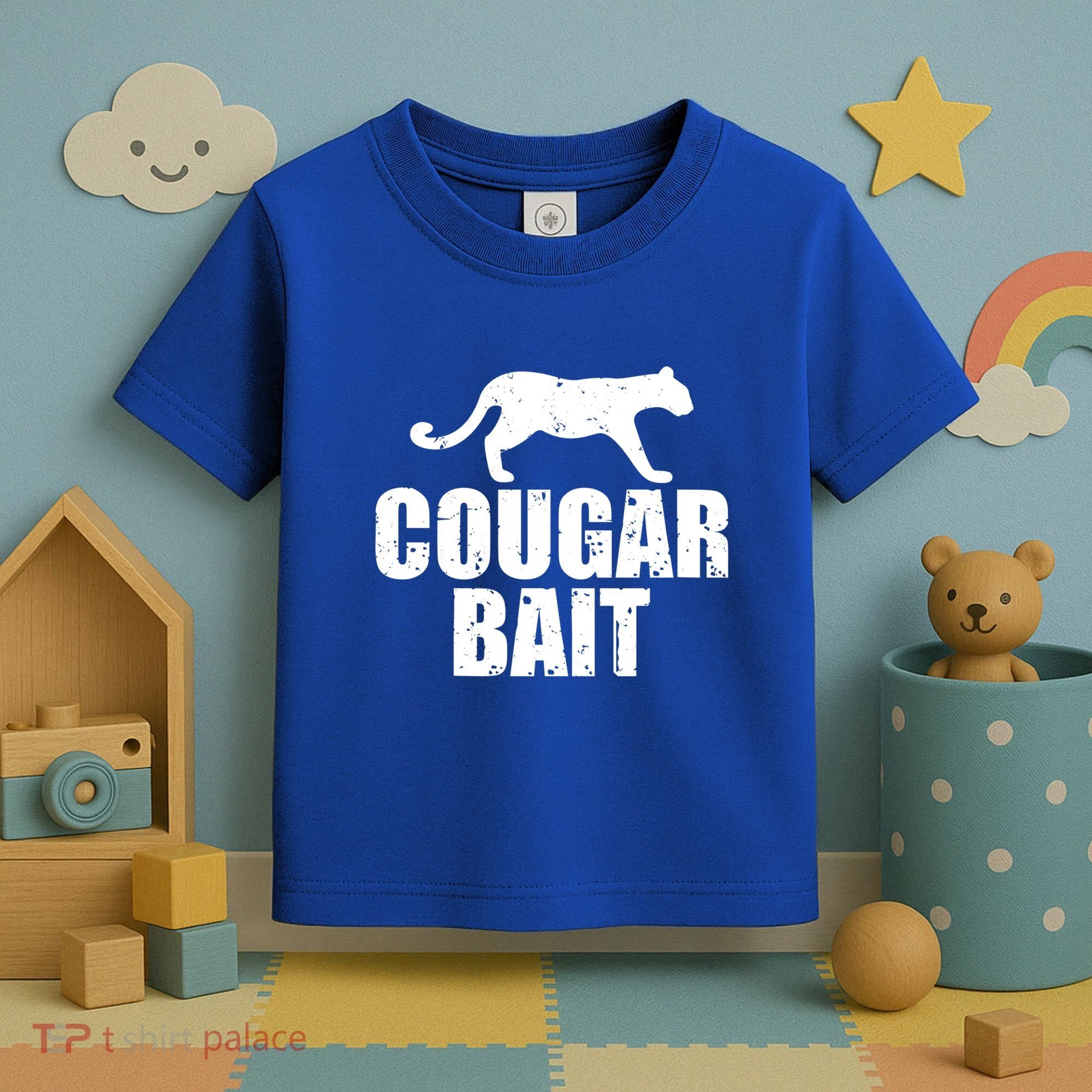 Cougar Bait Funny Gift Cougar Hunting Fishing Dirty Joke Gift Toddler T-Shirt