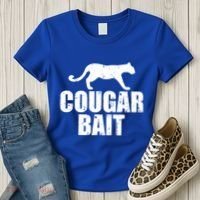 Cougar Bait Funny Gift Cougar Hunting Fishing Dirty Joke Gift Women's T-Shirt thumb 3