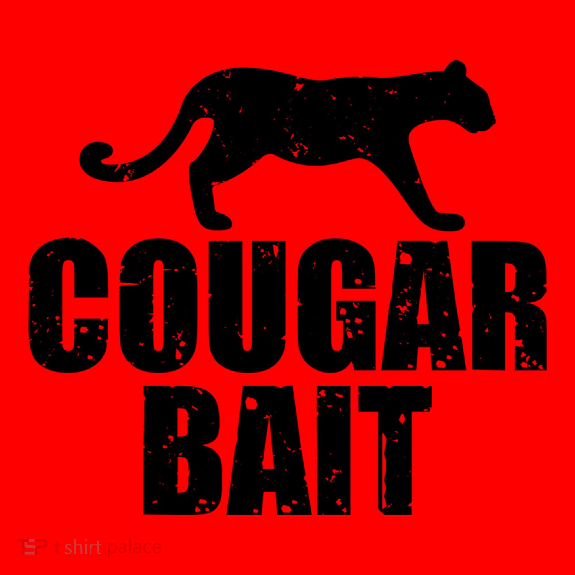Cougar Bait Funny Gift Cougar Hunting Fishing Dirty Joke Gift Santa Hat