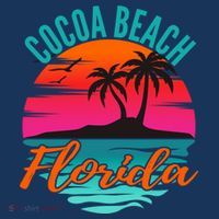 Cocoa Beach Florida Palm Tree Island Pink Sunset Tote Bag thumb 4