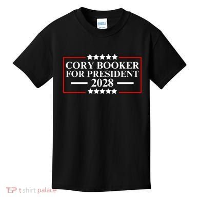 Cory Booker For President 2028 Kids T-Shirt