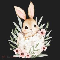 Cute Bunny Floral Happy Easter Tumbler thumb 3