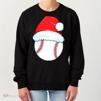 Christmas Baseball For Ball Santa Women's Sweatshirt thumb 0