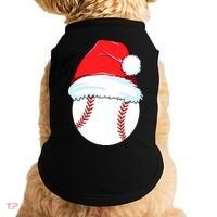 Christmas Baseball For Ball Santa Doggie Tank thumb 0