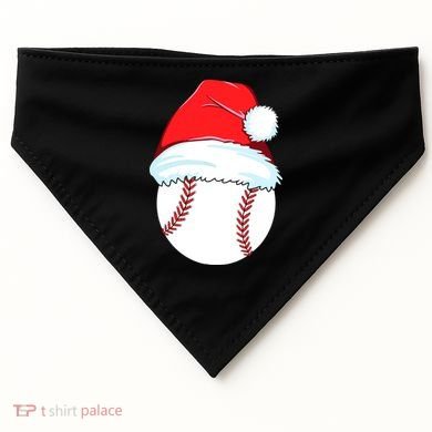 Christmas Baseball For Ball Santa USA-Made Doggie Bandana